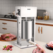Electric Sausage Stuffer 10L Variable Speed Sausage Maker Stainless Steel V952-DDLSBX10L200WG1ERV3
