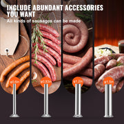 Electric Sausage Stuffer 15L Variable Speed Sausage Maker Stainless Steel V952-DDLSBX15L260W11X8V3