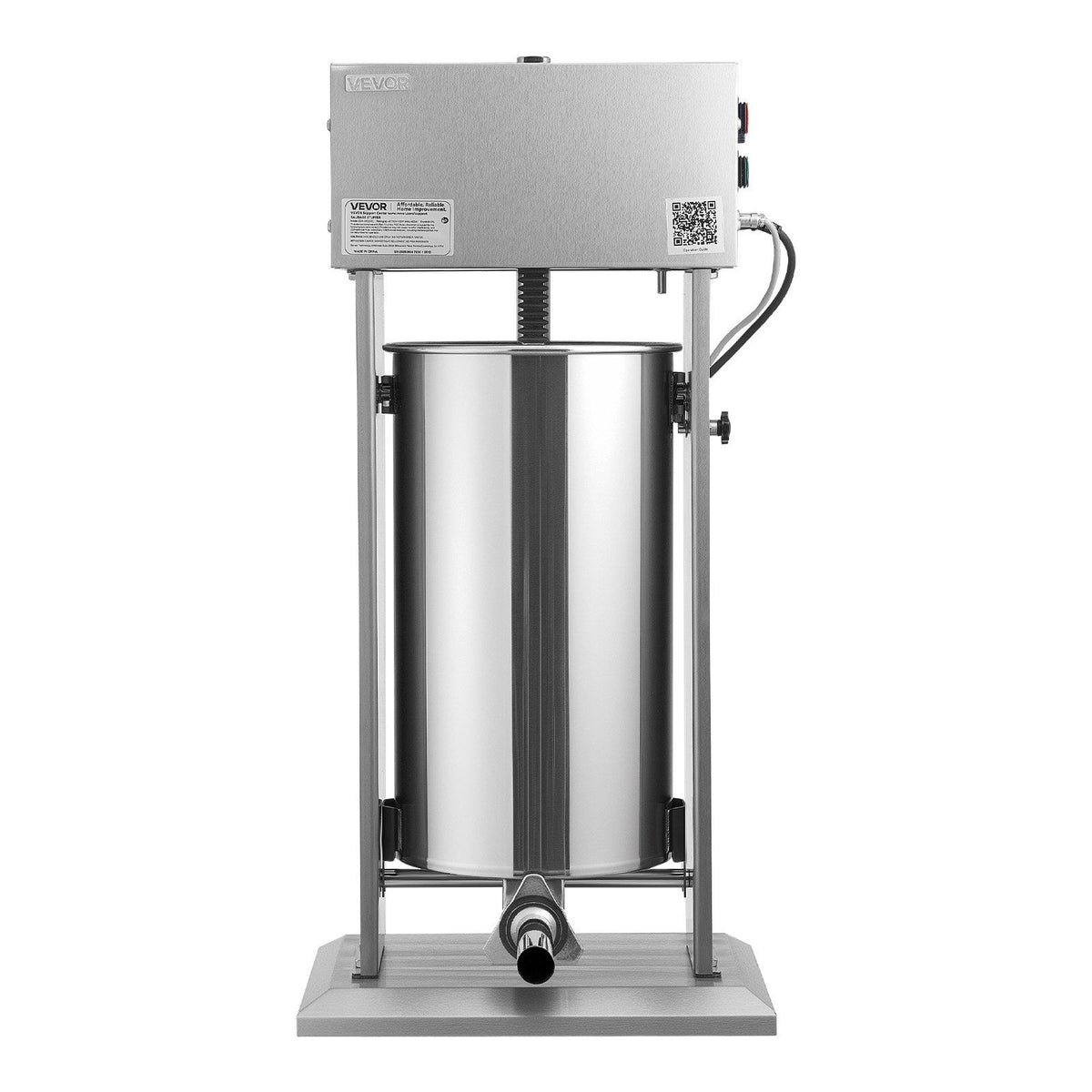 Electric Sausage Stuffer, 55 LBS / 25 L Vertical Meat Stuffer, Stepless Speed Control and Foot Pedal, V952-DDLSBXGGCJ250CTHB001V3