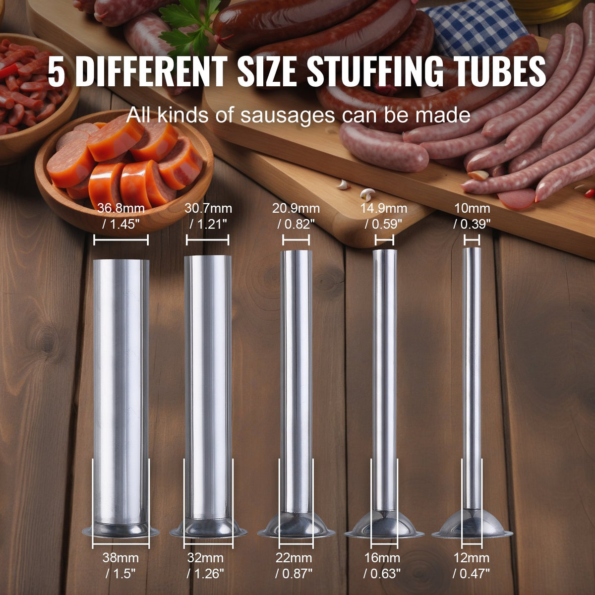 Electric Sausage Stuffer 25 L Vertical Meat Stuffer 304 Stainless Steel V952-DDLSBXGGCJ25A6NKXV3