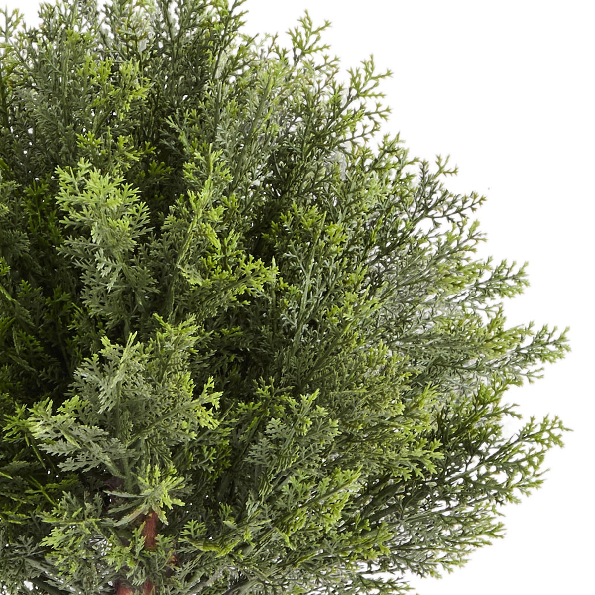 Artificial Topiary Cypress Trees with Ground Spike, 2 Set 406mm Faux Shrubs & Bushes Potted Plants, Fake Silk V952-DDMJCRGXJBS12L95S001V0