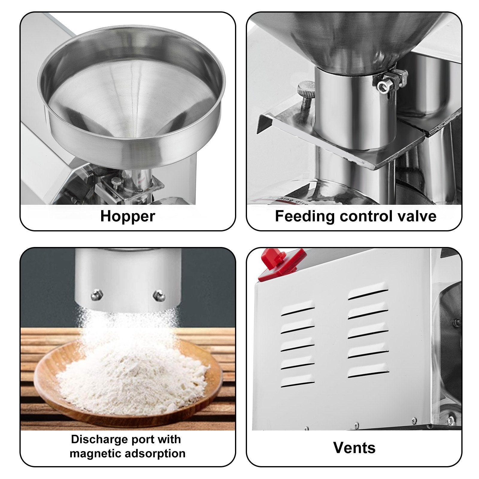 Grain Grind Mill Grain Grinding Machine 2200W Food Processing Machinery V952-DDMPSGWYMJBXIBMNIV3