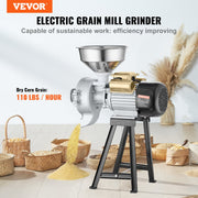 3000W Electric Grain Grinder Corn Wheat Flour Cereal Mill Wet & Dry V952-DDMPSGWYMJLJOM53QV3