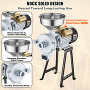 3000W Electric Grain Grinder Corn Wheat Flour Cereal Mill Wet & Dry V952-DDMPSGWYMJLJOM53QV3