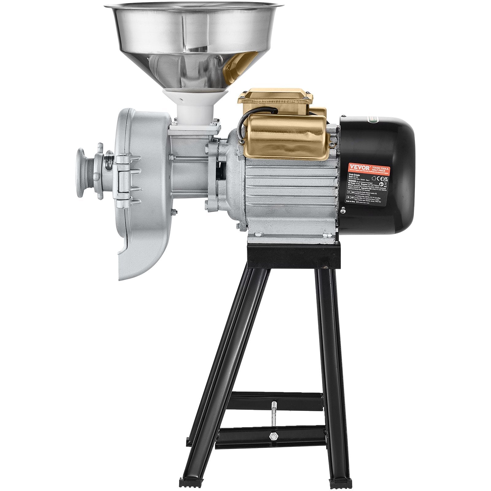 3000W Electric Grain Grinder Corn Wheat Flour Cereal Mill Wet & Dry V952-DDMPSGWYMJLJOM53QV3