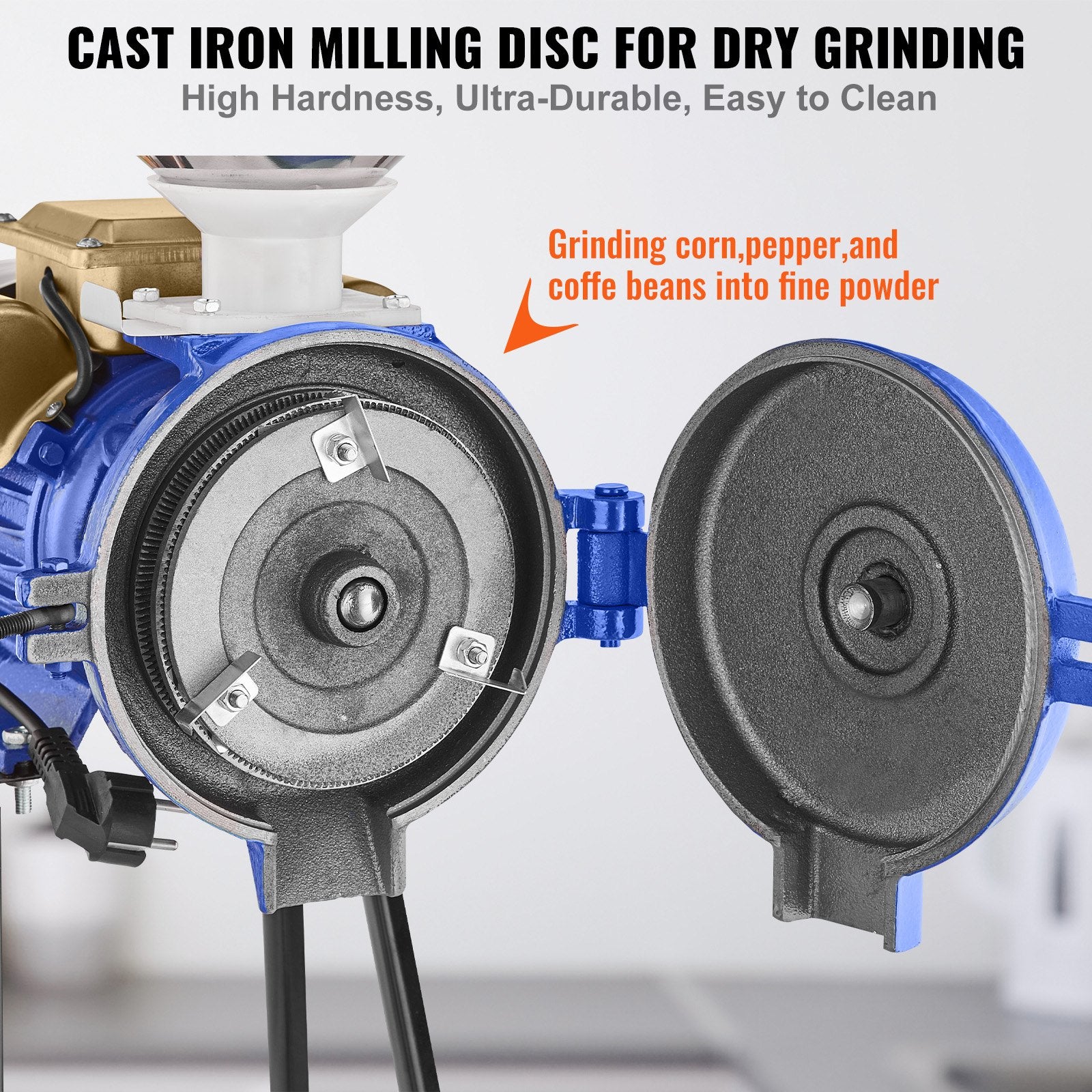 3000W Electric Grain Grinder Corn Wheat Flour Cereal Mill Dry Grinder V952-DDMPSGWYMJZTWGW67V3