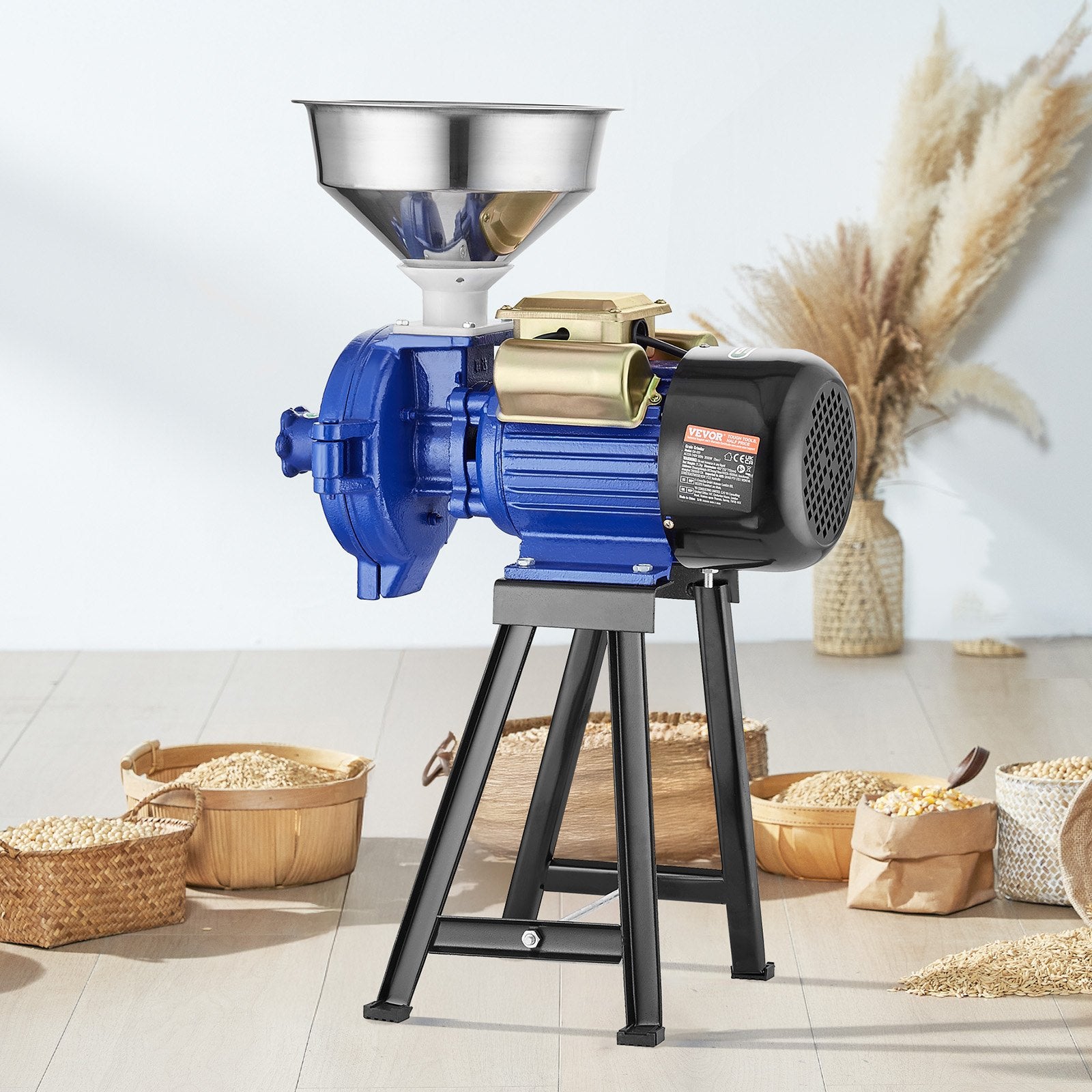 3000W Electric Grain Grinder Corn Wheat Flour Cereal Mill Dry Grinder V952-DDMPSGWYMJZTWGW67V3