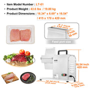 Commercial Meat Tenderizer, Heavy Duty Stainless Steel Kitchen Tool with Handle, Meat Tong, and Cleaning V952-DDNRJ17INCH4R7F1XV3