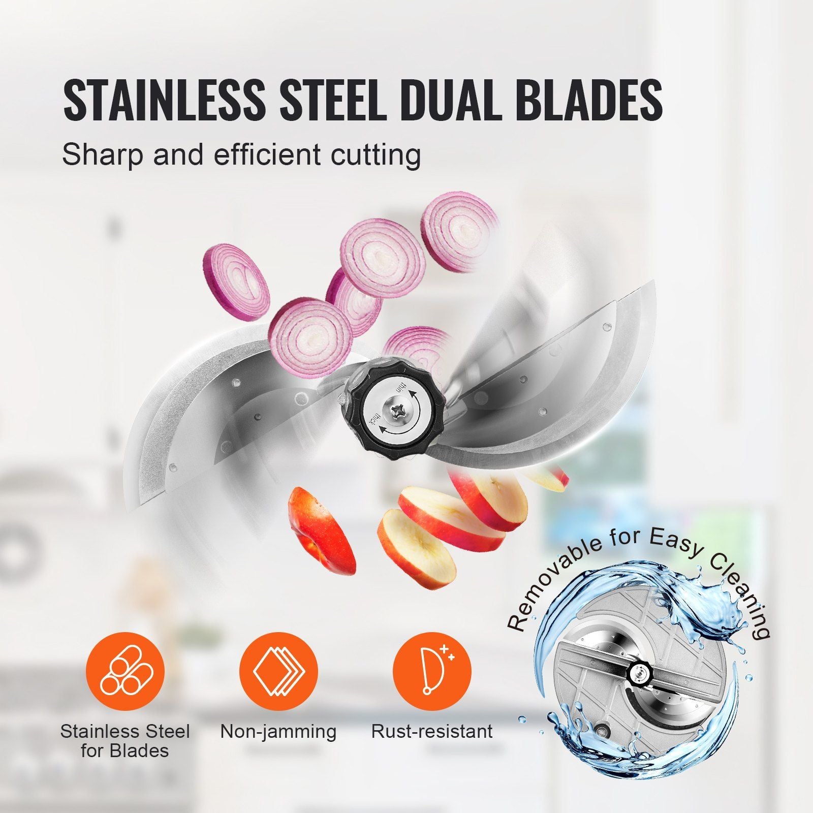 Electric Vegetable Slicer, 0-0.5"/0-12mm Thickness Adjustable Commercial Slicer Machine, Convertible to V952-DDSCQPJBXG00D1ME3V3