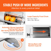 Electric Vegetable Slicer, 0-0.5"/0-12mm Thickness Adjustable Commercial Slicer Machine, Convertible to V952-DDSCQPJBXG133TSLKV3