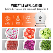 Electric Vegetable Slicer, 0-0.5"/0-12mm Thickness Adjustable Commercial Slicer Machine, Convertible to V952-DDSCQPJBXG133TSLKV3