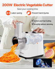 Electric Cheese Grater Salad Maker, 200W Salad Shooter, Electric Vegetable Slicer Shredder Chopper for Fruits V952-DDSCQPJSL5PD9UHP8002V3
