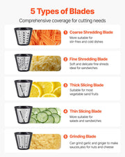 Electric Cheese Grater Salad Maker, 200W Salad Shooter, Electric Vegetable Slicer Shredder Chopper for Fruits V952-DDSCQPJSL5PD9UHP8002V3