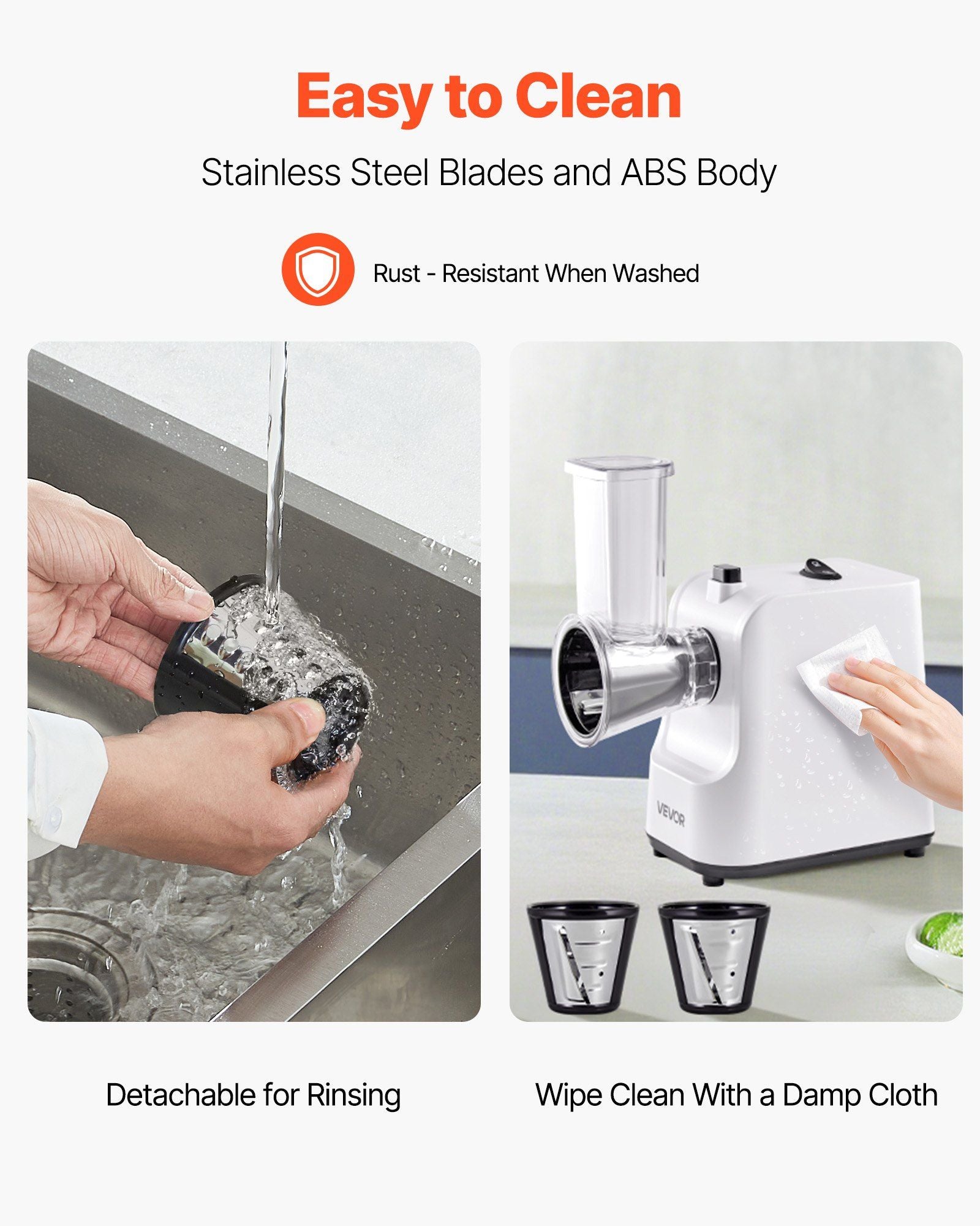 Electric Cheese Grater Salad Maker, 200W Salad Shooter, Electric Vegetable Slicer Shredder Chopper for Fruits V952-DDSCQPJSL5PD9UHP8002V3