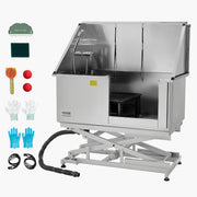 127 cm Electric Dog Grooming Bath Tub Stainless Steel w Water Filter V952-DDSJBXGCWYG5A2PK5V3