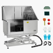 127 cm Electric Dog Grooming Bath Tub Stainless Steel w Water Filter Left V952-DDSJBXGCWYG5O3GV7V3