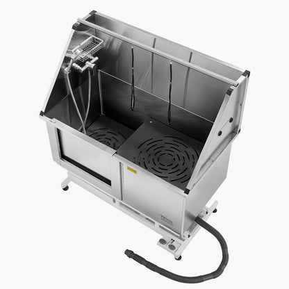 127 cm Electric Dog Grooming Bath Tub Stainless Steel w Water Filter Left V952-DDSJBXGCWYG5O3GV7V3