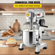 Commercial Food Mixer 30Qt, Food Mixer Commercial with Timing Function, 1100W Stainless Steel Bowl Heavy Duty V952-DDSYJ30QT220VQJUUV3