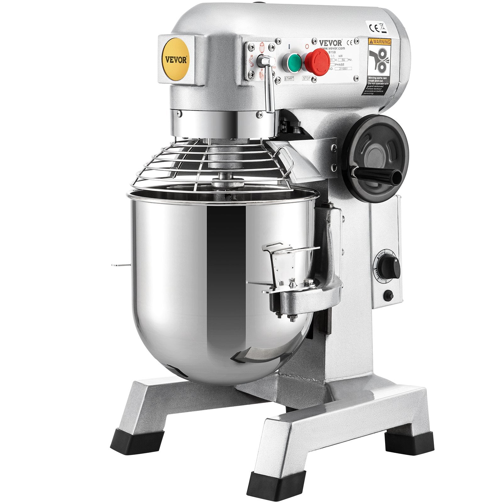 Commercial Food Mixer 30Qt, Food Mixer Commercial with Timing Function, 1100W Stainless Steel Bowl Heavy Duty V952-DDSYJ30QT220VQJUUV3