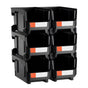 Plastic Stackable Storage Bins, 37.7 x 21.5 x 18 cm (6 Pack), Plastic Containers for Organizing and Storage V952-DDWLX6GZ14LHKWMV2001V0