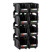 Plastic Stackable Storage Bins, 27.6 x 14 x 13 cm (8 Pack), Plastic Containers for Organizing and Storage V952-DDWLX8GZ5LHS988AE001V0