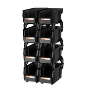 Plastic Stackable Storage Bins, 27.6 x 14 x 13 cm (8 Pack), Plastic Containers for Organizing and Storage V952-DDWLX8GZ5LHS988AE001V0