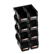 Plastic Stackable Storage Bins, 27.6 x 14 x 13 cm (8 Pack), Plastic Containers for Organizing and Storage V952-DDWLX8GZ5LHS988AE001V0