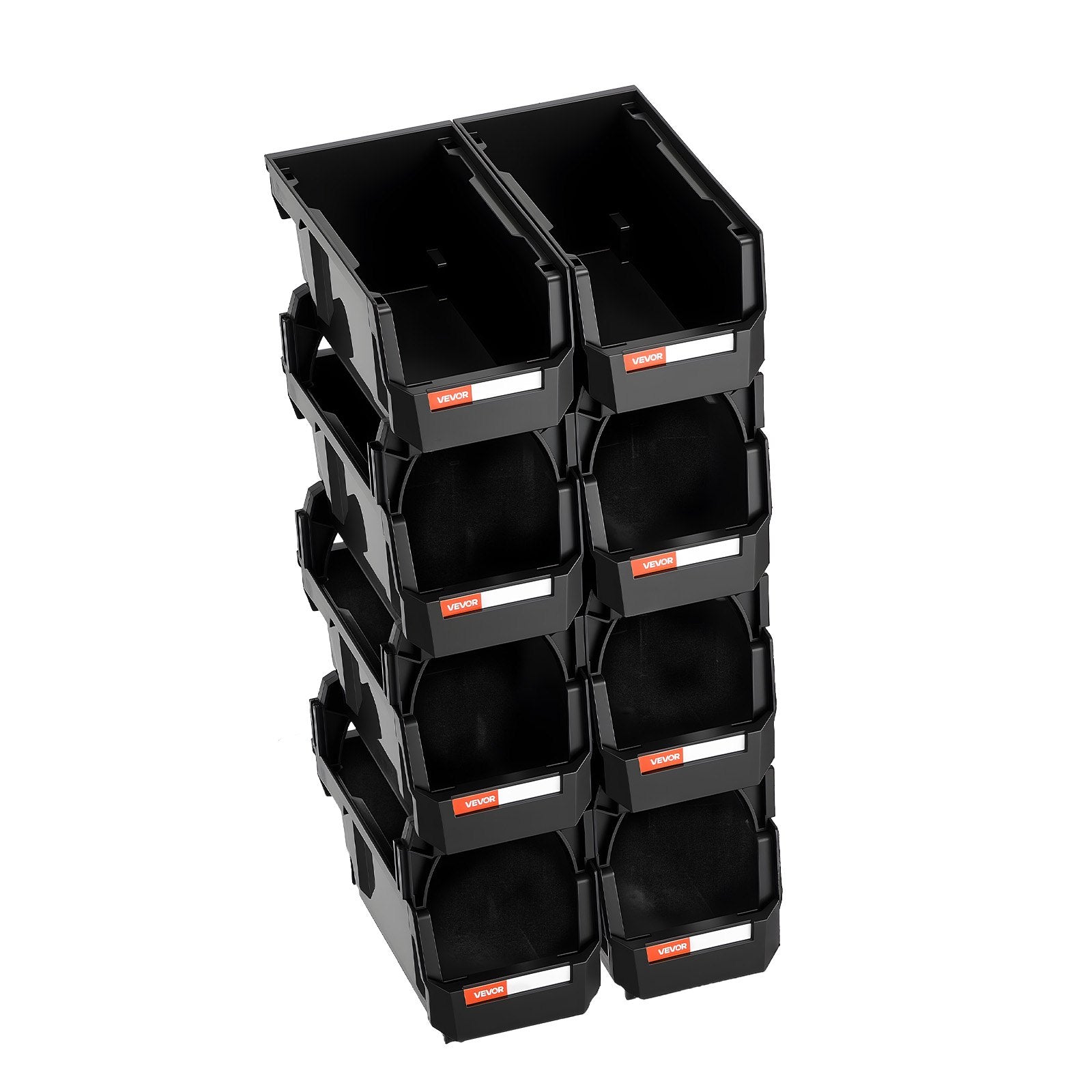 Plastic Stackable Storage Bins, 27.6 x 14 x 13 cm (8 Pack), Plastic Containers for Organizing and Storage V952-DDWLX8GZ5LHS988AE001V0