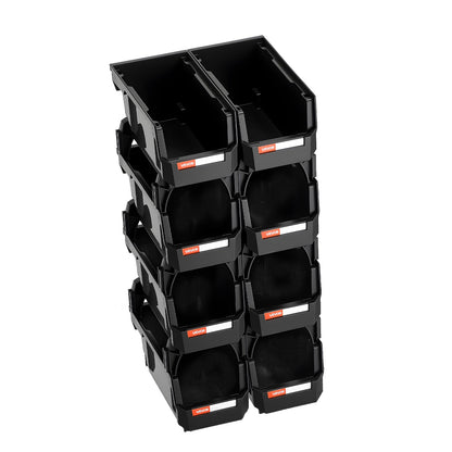 Plastic Stackable Storage Bins, 27.6 x 14 x 13 cm (8 Pack), Plastic Containers for Organizing and Storage V952-DDWLX8GZ5LHS988AE001V0
