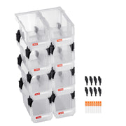 Plastic Stackable Storage Bins, 27.6 x 14 x 13 cm (8 Pack), Plastic Containers for Organizing & Storage Bins V952-DDWLX8GZ5LTMCQQ5O001V0