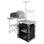 Camping Kitchen Table, Folding Outdoor Cooking Table with Storage Carrying Bag, Aluminum Cook Station 1 V952-DFBKYDCFHSBDGFR79V0