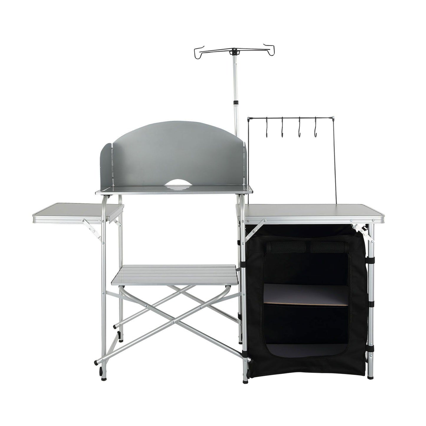 Camping Kitchen Table, Folding Outdoor Cooking Table with Storage Carrying Bag, Aluminum Cook Station 1 V952-DFBKYDCFHSBDGFR79V0
