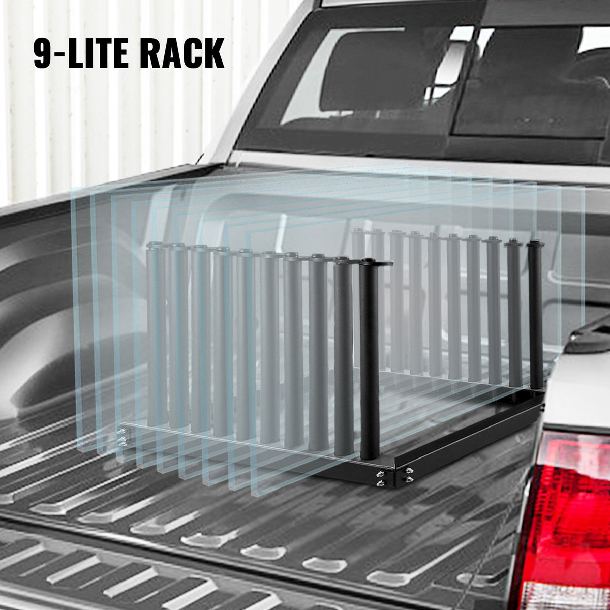 Windshield Rack 9-Lite, Windshield Truck Rack Steel, Windshield Glass Rack 24-Inch Height, Windshield Rack V952-DFBLJGM301U-90001V0