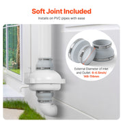 4" to 4.5" Radon Mitigation Fan System Quiet 380CFM Inline Duct Waterproof V952-DFSDJ6INCH3813O5AV3