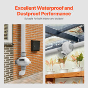 4" to 3.5" Radon Mitigation Fan System Kit Quiet 260 CFM Inline Duct Fan V952-DFSTJ4INCH267V2HBV3