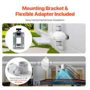 4" to 3.5" Radon Mitigation Fan System Kit Quiet 260 CFM Inline Duct Fan V952-DFSTJ4INCH267V2HBV3