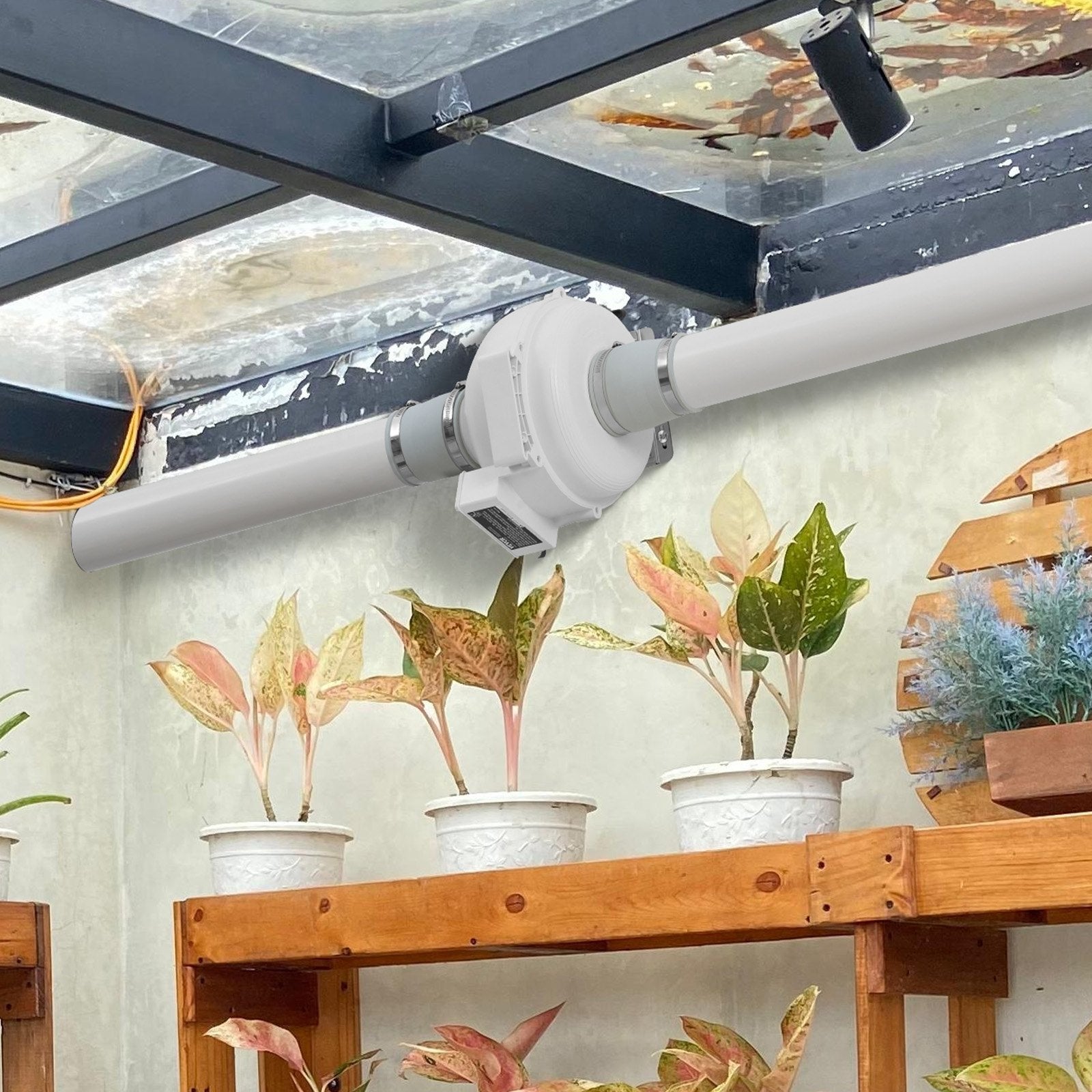 4" to 3.5" Radon Mitigation Fan System Kit Quiet 260 CFM Inline Duct Fan V952-DFSTJ4INCH267V2HBV3
