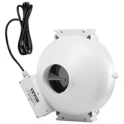4" to 4.5" Radon Mitigation Fan System Kit Quiet 260 CFM Inline Duct Fan V952-DFSTJ4INCH26M7KEAV3