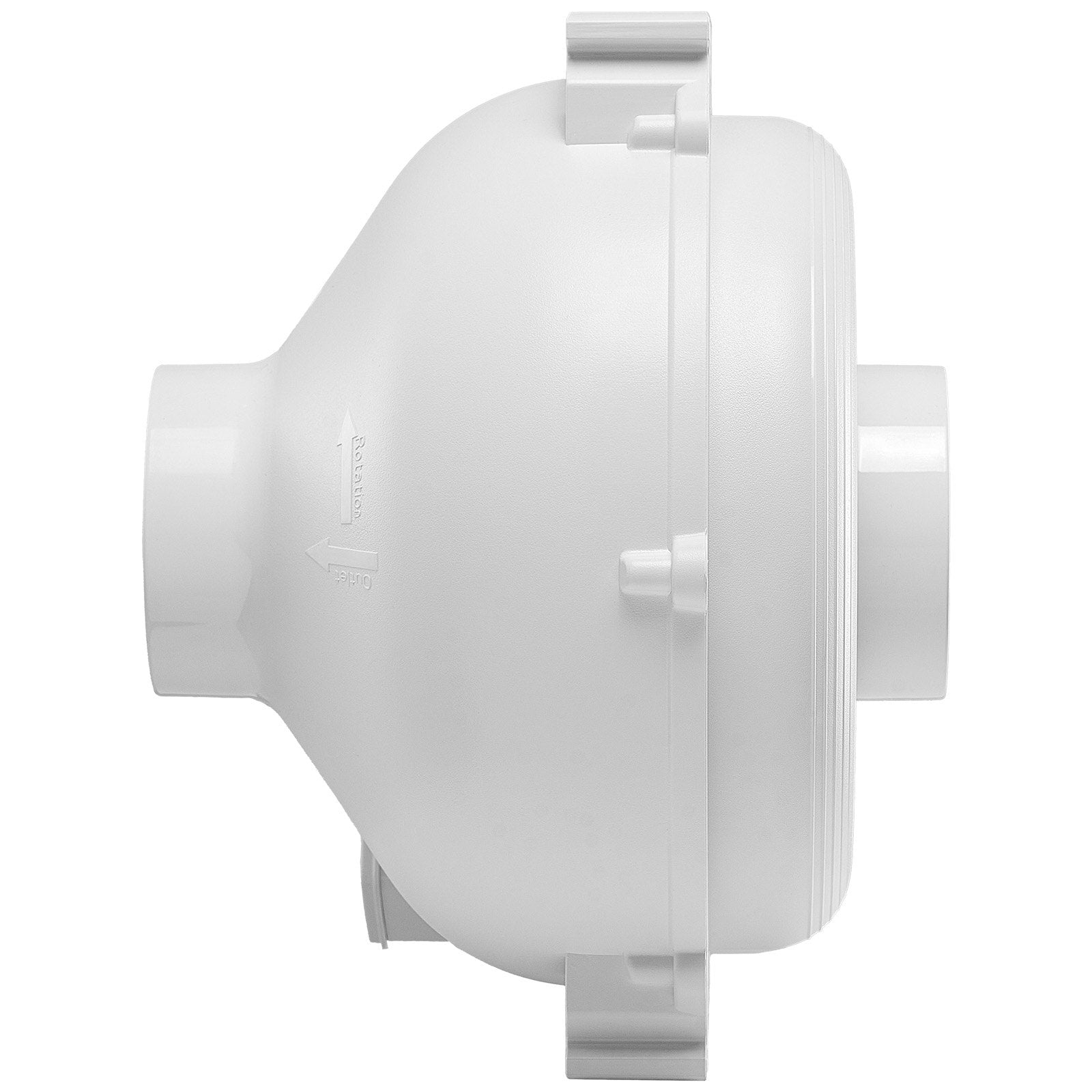4" to 4.5" Radon Mitigation Fan System Kit Quiet 260 CFM Inline Duct Fan V952-DFSTJ4INCH26M7KEAV3