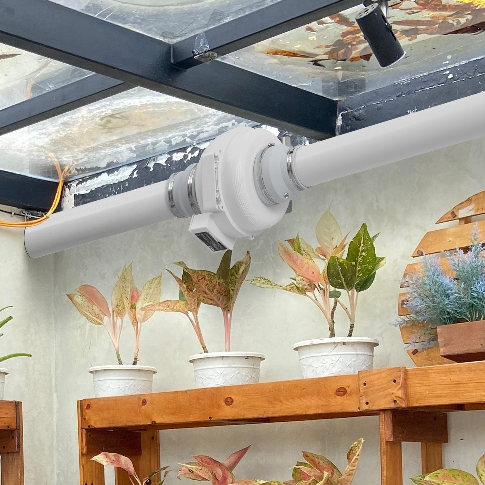 6" to 4.5" Radon Mitigation Fan System Kit Quiet 380 CFM Inline Duct Fan V952-DFSTJ6INCH38V4LNDV3