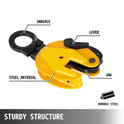 1T Vertical Plate Lifting Clamp Grab Clamp Dog Steel Lift Grip Sling V952-DG1TSD00000000001V0