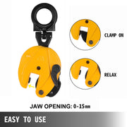 1T Vertical Plate Lifting Clamp Grab Clamp Dog Steel Lift Grip Sling V952-DG1TSD00000000001V0