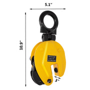 1T Vertical Plate Lifting Clamp Grab Clamp Dog Steel Lift Grip Sling V952-DG1TSD00000000001V0