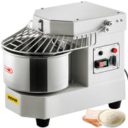 Commercial Dough Food Mixer, 8L Large Capacity Stainless Steel Mixer with Bowel, Hook, Shield, Reset Button, V952-DGBMD8-8L220VQPKVV3