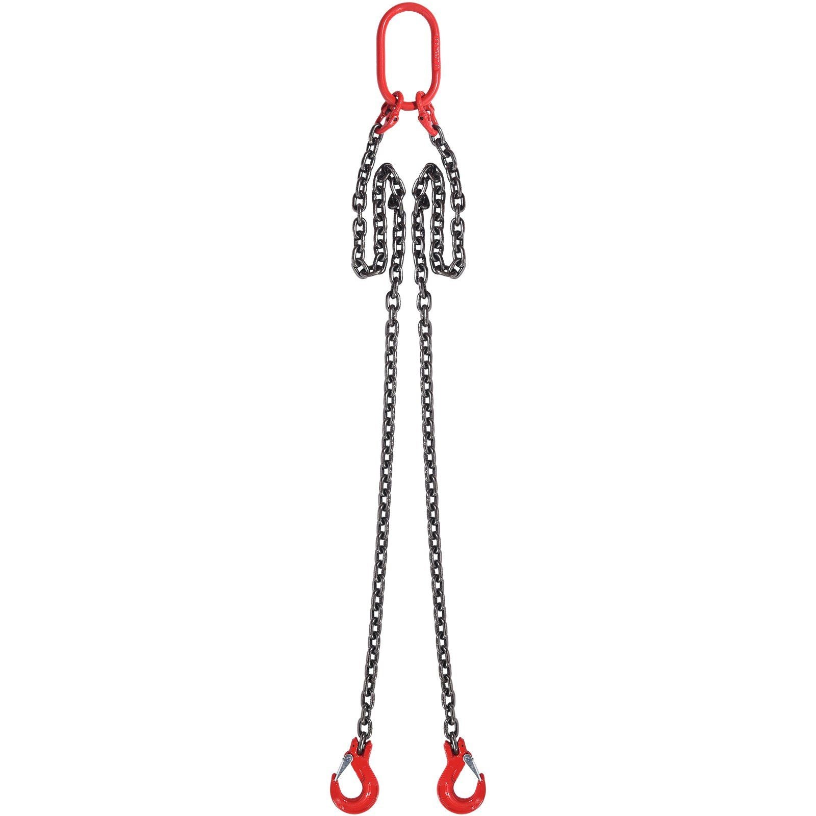 Chain Sling, 8 mm x 150 cm Lifting Chains with Hooks, G80 Engine Chain Hoist Lifts, 3 Ton Capacity Lifting V952-DGDLHHMGFH1JITULLV0