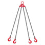 Chain Sling, 10mm x 3 m Lifting Chains with 4 Leg Grab Hooks, Heavy Duty G80 Alloy Steel Lifting Sling, 10.4 V952-DGDLHHMGFH1JKA9OV001V0