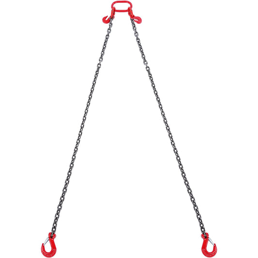 Chain Sling, 10 mm x 180 cm Lifting Chains with Hooks, G80 Engine Chain Hoist Lifts, 5 Ton Lifting Sling V952-DGDLMGFH1JZ67A30TV0