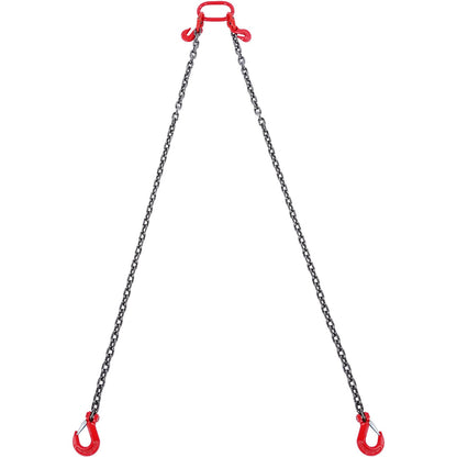 Chain Sling, 10 mm x 180 cm Lifting Chains with Hooks, G80 Engine Chain Hoist Lifts, 5 Ton Lifting Sling V952-DGDLMGFH1JZ67A30TV0