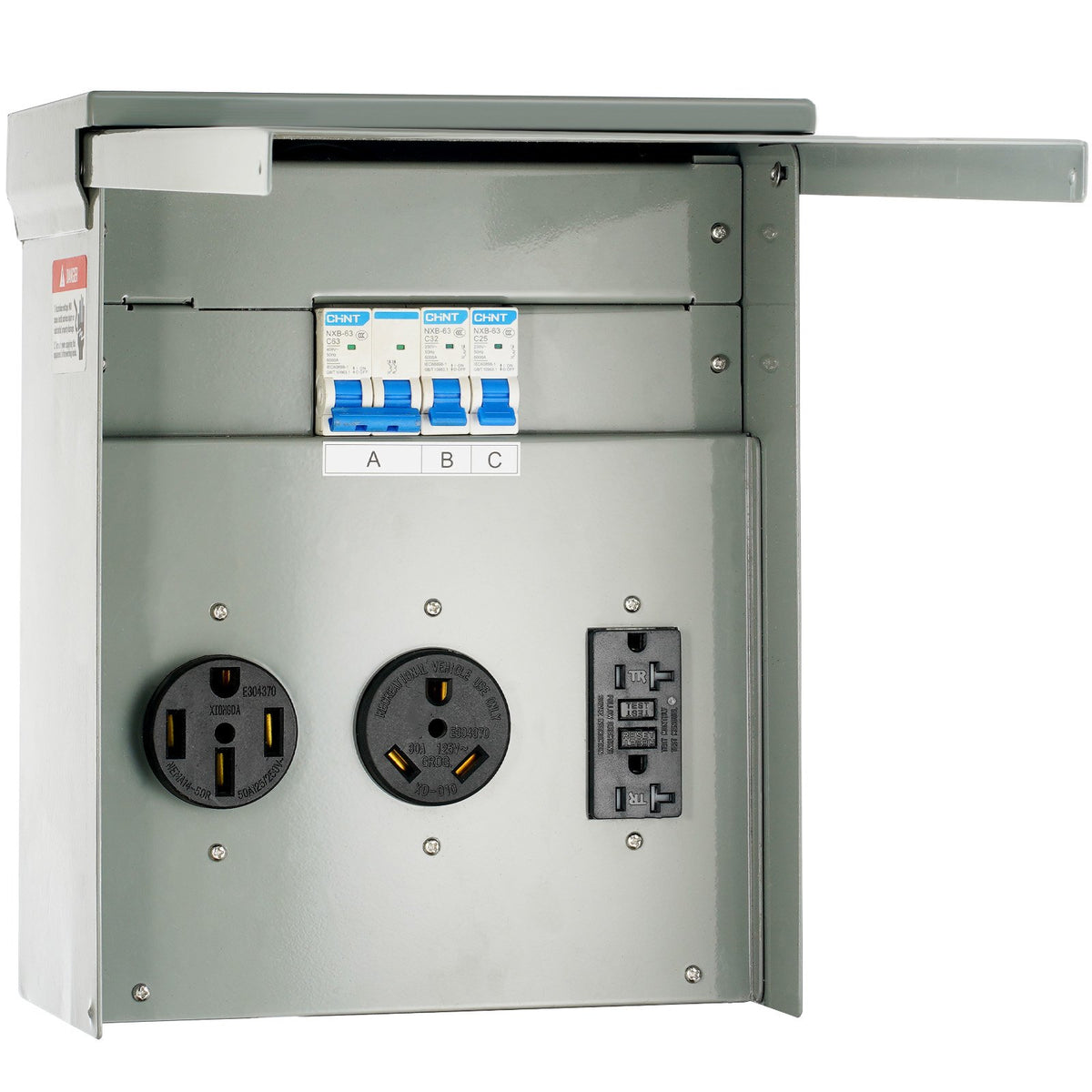 20/30/50A Temporary RV Power Outlet Box Electrical Outdoor Receptacle Box V952-DGNCRV203050AY3ZNV0