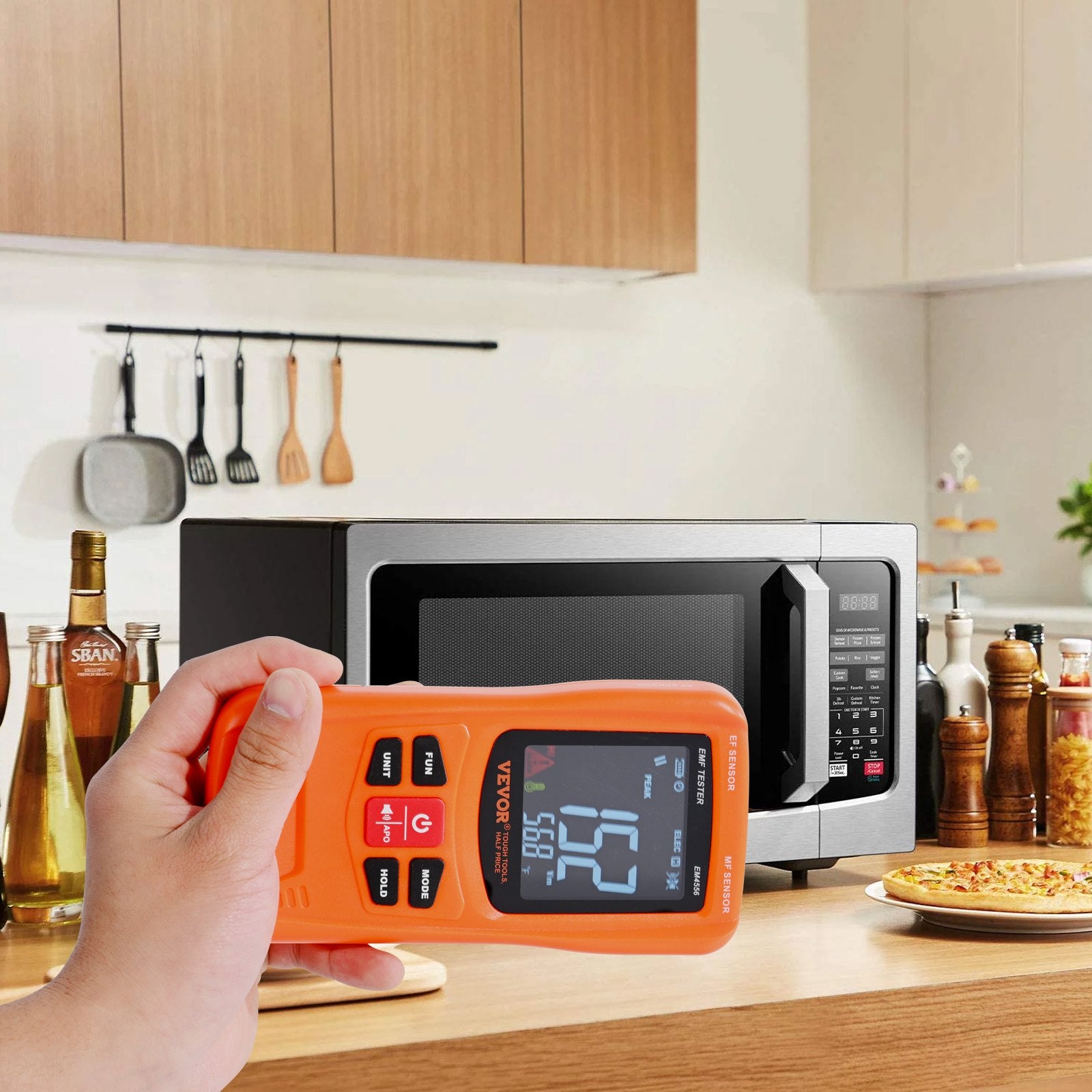 3-in-1 EMF Meter, 5Hz-6GHz, Handheld Rechargeable Electromagnetic Field Radiation Detector, Digital LCD EMF V952-DGNEMFJSHYYJH5E2WV9